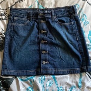Blue Jean button down skirt